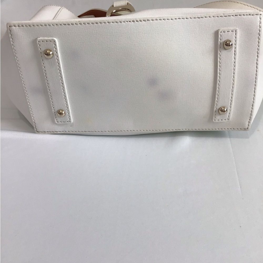 DOONEY & BOURKE White Leather Ashby Shoulder Bag - Picture 7 of 14